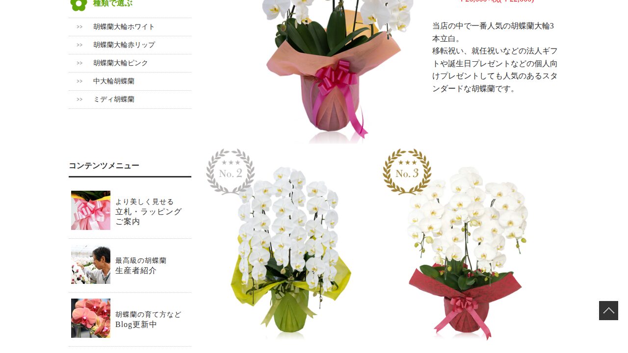 オーキッドファンの商品ページ