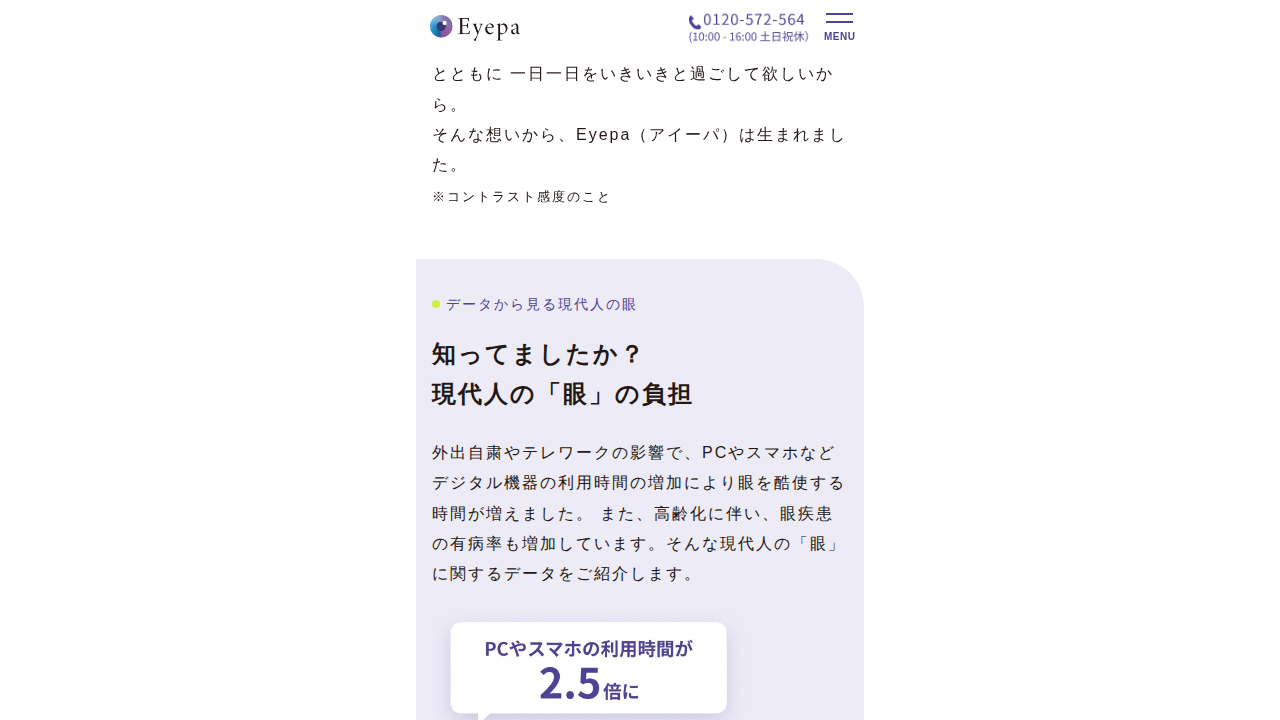 Eyepaの成分とこだわり
