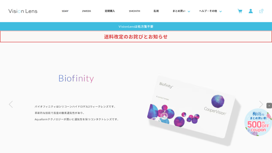 Vision Lensの公式サイト
