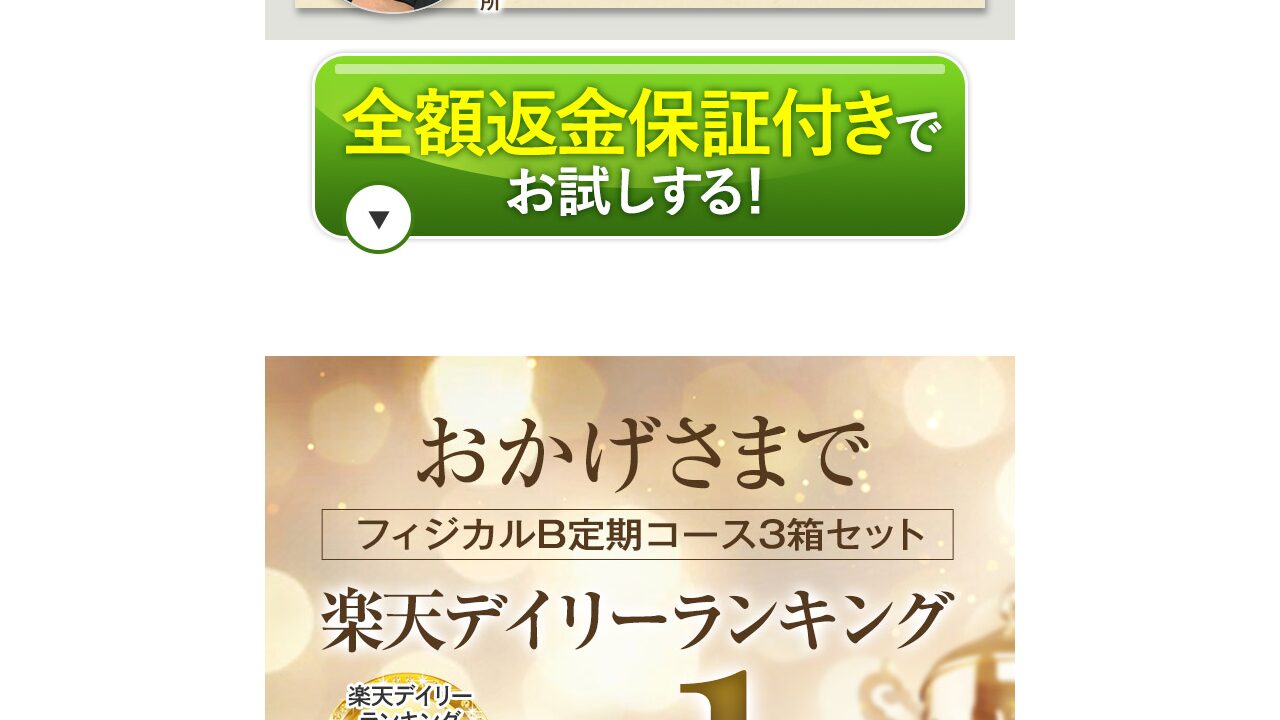 フィジカルBのLPページ